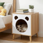Oakley Bedside Tables Cat Nest Solid Wood - Natural