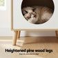 Oakley Bedside Tables Cat Nest Solid Wood - Natural