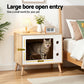 Oakley Bedside Tables Cat Nest Solid Wood 60cm - Natural