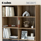 Artiss Bookshelf With 4 Drawers - Mitzi Oak And Blue