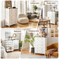 Artiss 5 Chest of Drawers Storage Tallboy White & Walnut