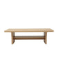 Ilina Coffee Table 110cm Center Table with 2-Tier Open Storage Shelf - Wood