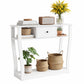 Console Table Entryway Hallway Sofa Side Table Drawer Shelf 100CM - White