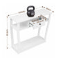 Console Table Entryway Hallway Sofa Side Table Drawer Shelf 100CM - White