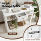 Console Table Entryway Hallway Sofa Side Table Drawer Shelf 100CM - White