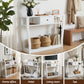 Console Table Entryway Hallway Sofa Side Table Drawer Shelf 100CM - White