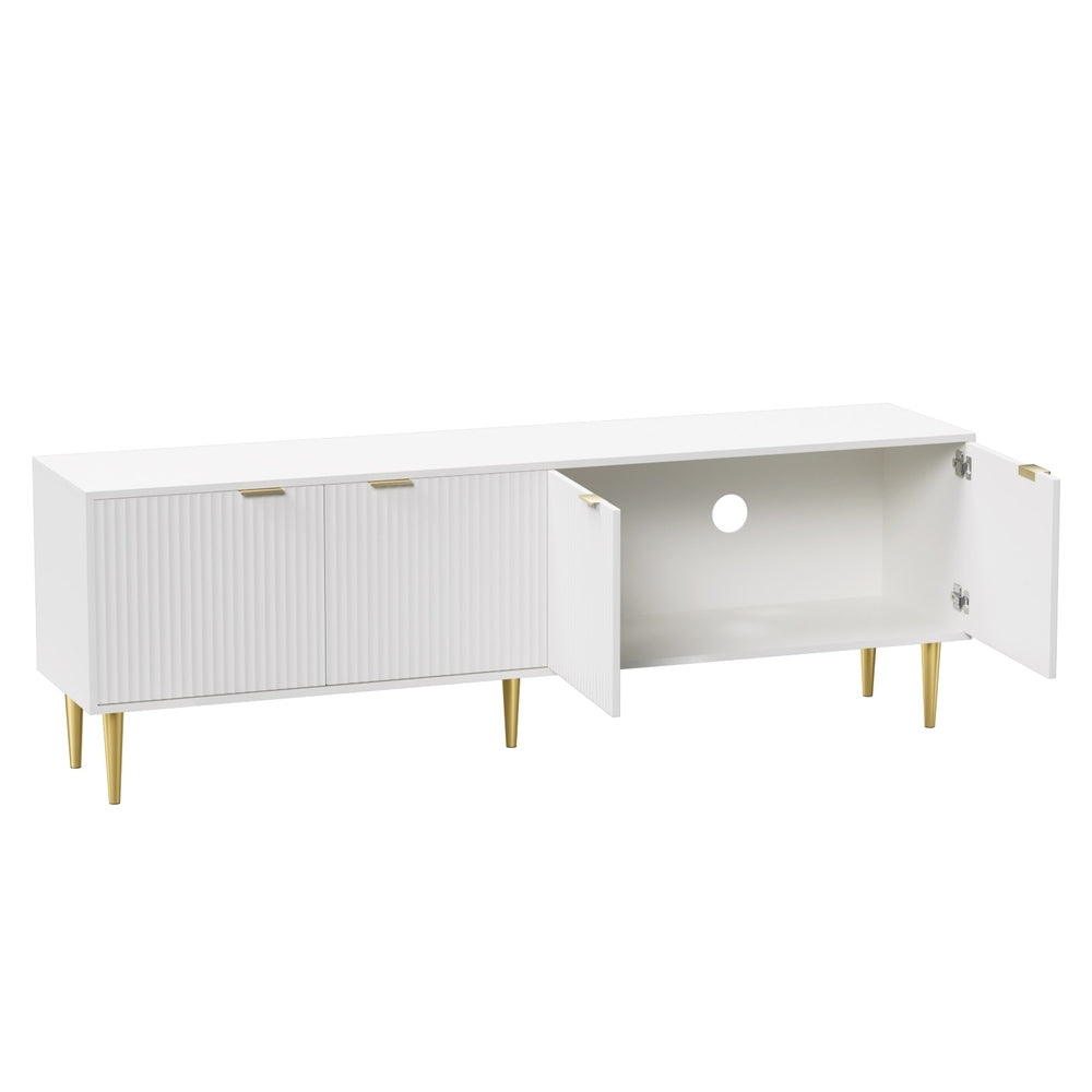 Emily 180cm TV Cabinet Entertainment Unit Stand Storage - White