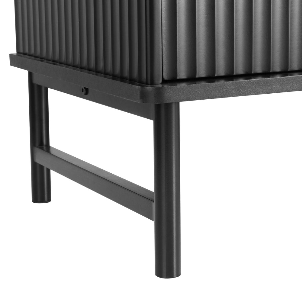 Wister 140cm TV Cabinet Entertainment Unit Stand Storage - Black