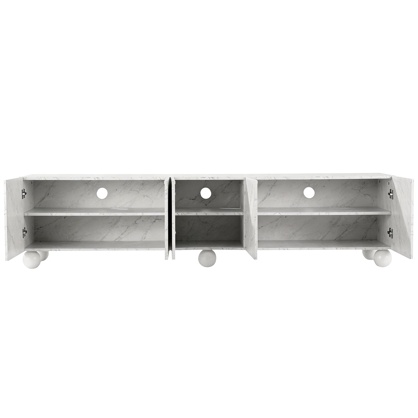 Zelia 200cm TV Unit Entertainment Unit Storage Cabinet - White