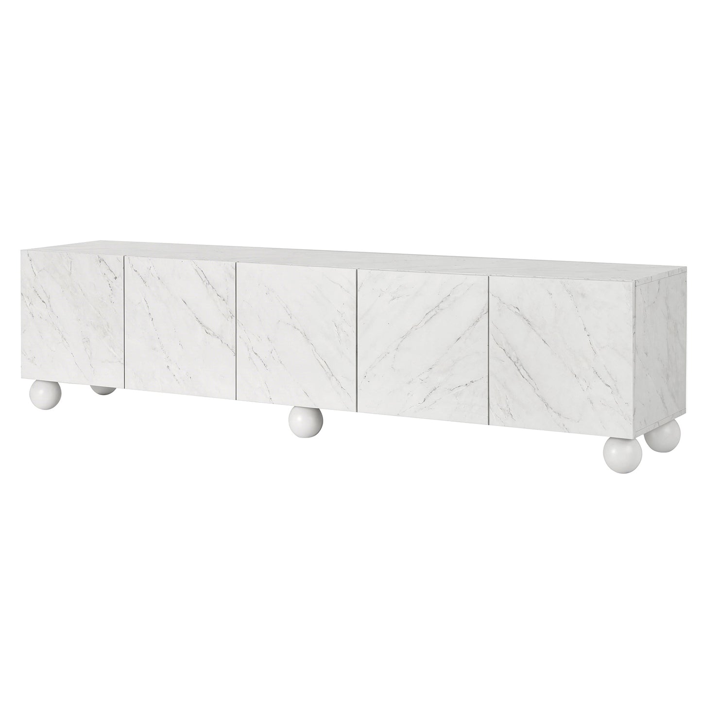 Zelia 200cm TV Unit Entertainment Unit Storage Cabinet - White