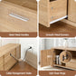 Rafferty 180cm 180cm TV Unit Entertainment Unit Storage Drawer Cabinet - Pine