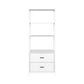 Artiss Bookshelf Display Shelf 2 Drawers 152cm White