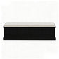 Storage Ottoman Blanket Box 140cm Fluted Black