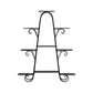 Plant Stand 9 Tier Metal Flower Pot Shelf - Black