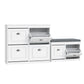 Artiss Shoe Cabinet Bench Set Flip Drawer Hallway Living Room White