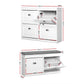Artiss Shoe Cabinet Bench Set Flip Drawer Hallway Living Room White