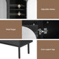 Set of 2 Daniel Buffet Sideboard Cabinet Pantry 5-Tier Storage Cupboard Fluted - Black