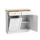 Orson Buffet Sideboard Cabinet Kitchen Tilt Out Bin Holder Storage Cupboard - White