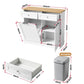 Orson Buffet Sideboard Cabinet Kitchen Tilt Out Bin Holder Storage Cupboard - White