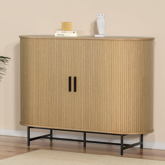 Varian Wooden Buffet Sideboard Cupboard Cabinet Sliding Doors Pantry Storage - Pine