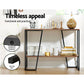 Metal 106cm 2-tier Console Table - Walnut