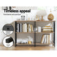 Elowen Metal 120cm 3-tier Console Table - Walnut