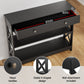 Artiss Shoe Rack Cabinet & Console Table Set Storage Shelf Black