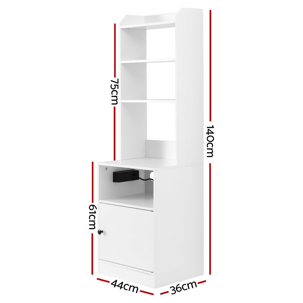 Estevan Wooden Bedside Tables - White
