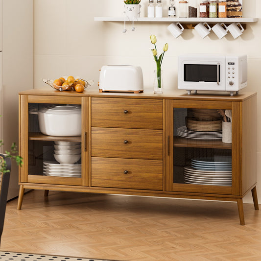 Stephen Buffet Sideboard Glass Doors - Oak