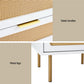 Svale Bedside Tables Rattan with 2 Drawers - Pine