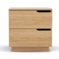 Brantford Bedside Tables Nightstand with 2 Drawers - Pine