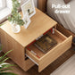 Set of 2 Brantford Bedside Tables Nightstand with 2 Drawers - Pine