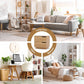 Set of 2 Brantford Bedside Tables Nightstand with 2 Drawers - Pine