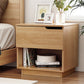 Brantford Bedside Tables Shelf Nightstand - Pine