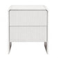 Granby Bedside Table with 2 Drawers - Beige