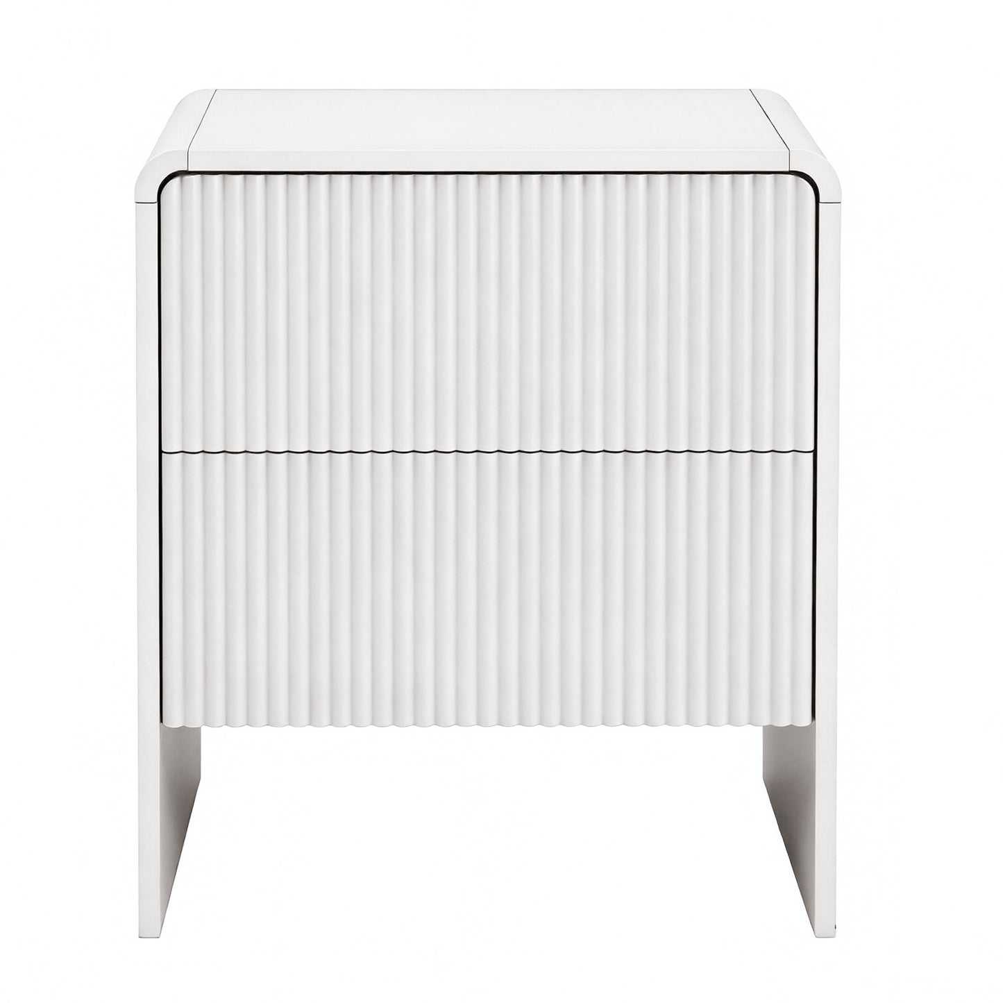 Granby Bedside Table with 2 Drawers - Beige