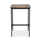 Bar Table Counter Kitchen Dining Desk Pub 60x92cm Vintage Metal Walnut