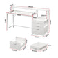Artiss Computer Desk Home Office Study Table Desks w/Drawers Open Shelf White 160CM