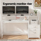 Artiss Computer Desk Home Office Study Table Desks w/Drawers Open Shelf White 160CM