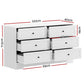 Cardiff King Bedroom Suite 5 Piece 1x King Mattress, 1x King Gas Lift Bed Frame, 1x Set of 2 Bedside Table and 1x White Tallboy