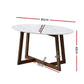 Ilarion Coffee Table Oval Marble Effect