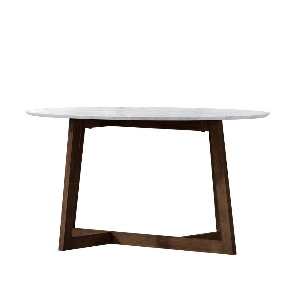 Ilarion Coffee Table Oval Marble Effect
