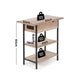 Iason Coffee Table Side Bedside End Table Charging Station Flip-Top Storage 60cm Wood