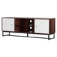 Delphine 150cm TV Unit 150cm Storage Shelves - White