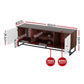 Delphine 150cm TV Unit 150cm Storage Shelves - White