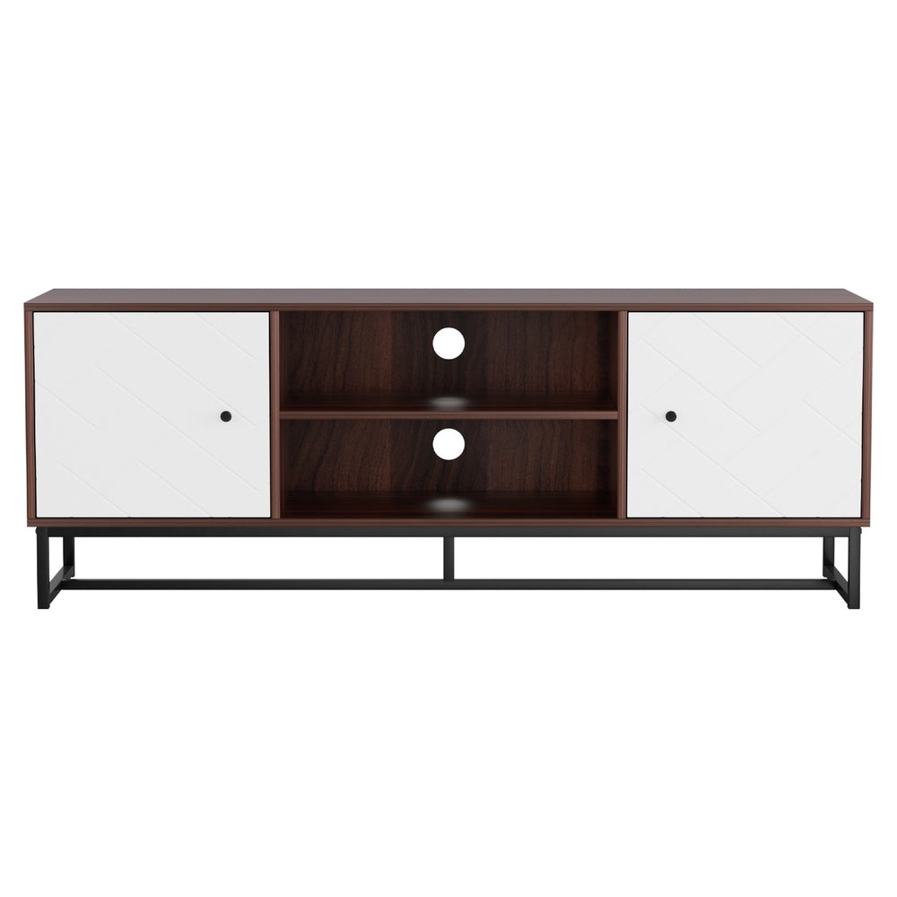 Delphine 150cm TV Unit 150cm Storage Shelves - White