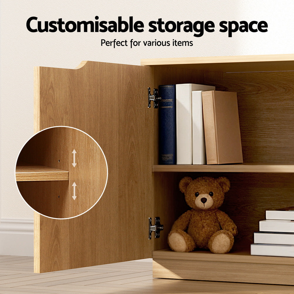 Kestrel 180cm TV Unit Entertainment Unit Storage Cabinet - Pine