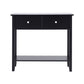 Console Table Hallway Sofa Entryway Entrance 2 Drawers 80CM - Black