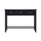 Console Table Hallway Sofa Entryway Entrance 3 Drawers 100CM - Black