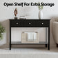 Console Table Hallway Sofa Entryway Entrance 3 Drawers 100CM - Black